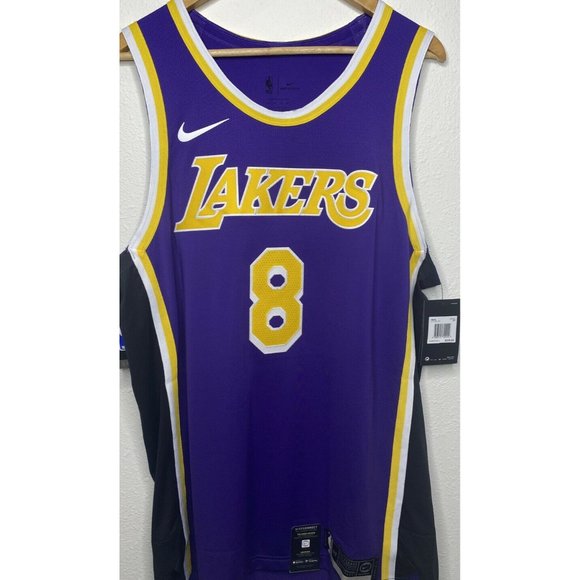 authentic Kobe Bryant #8 LA Lakers Warm Up Jersey/Shorts Team Nike Nice